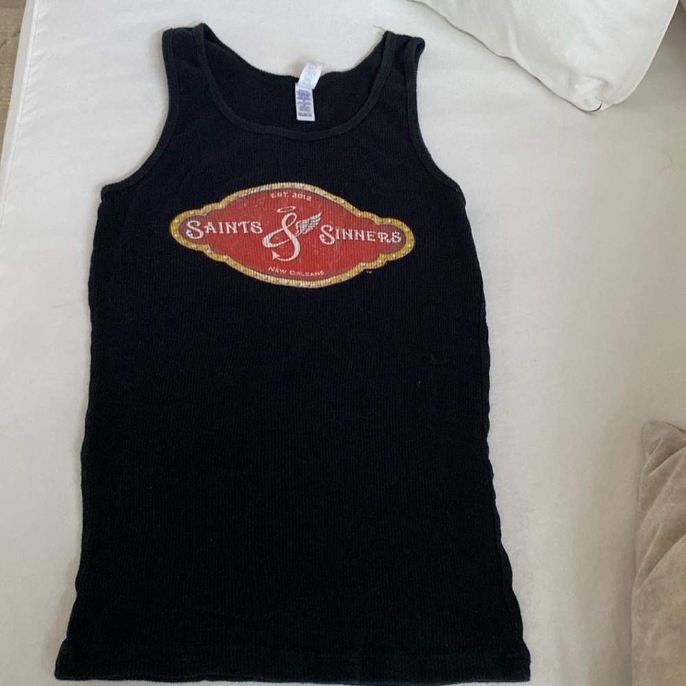 Saints and Sinners tank top. Sz med